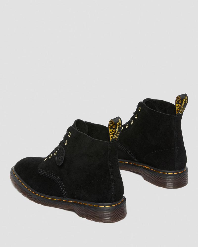 Botines Dr Martens 101 Gamuza Hombre Negros | MX 389FDN